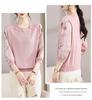 Elegant Women's Seven-Sleeve Knit Top - Fashionable, Comfortable, and Loose-Fit Mother's Wear