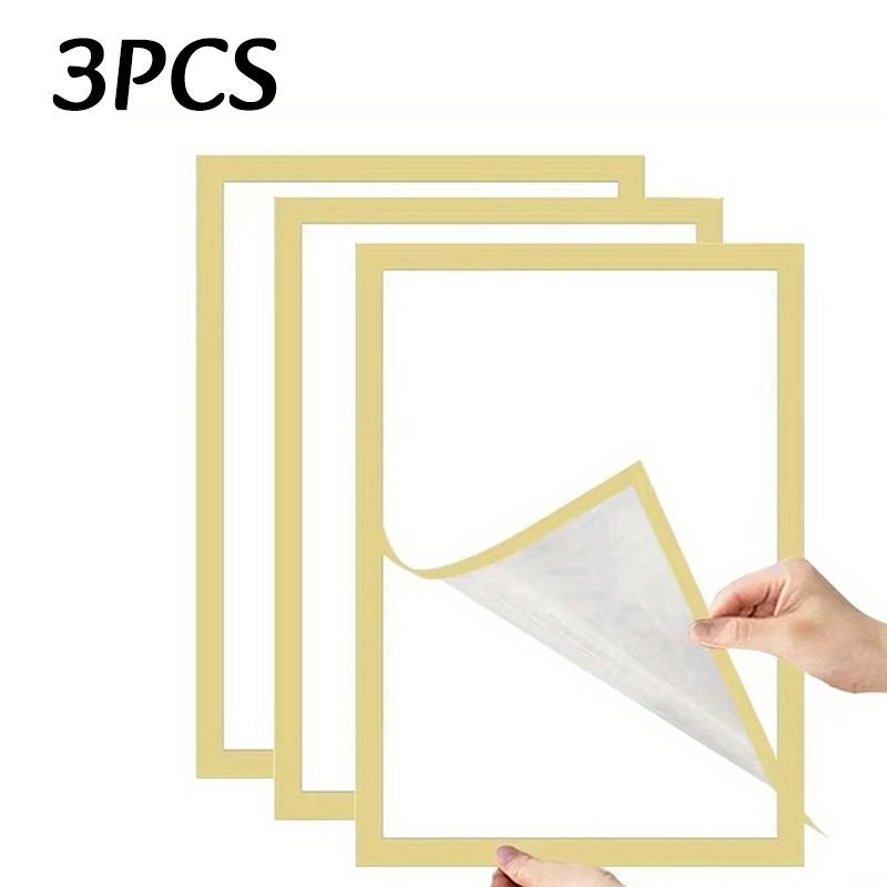 1-1pc Magnetic Wall Frame A1/A6 Self Adhesive No Punch Display Frame Wall Poster Frame Art Wall Sticker Frame Home Office Decor