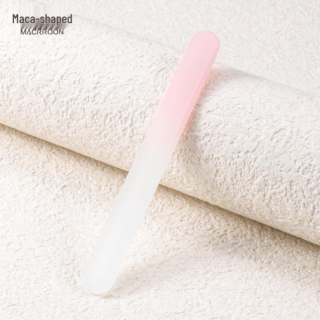 9cm Double-Sided Nano Glass Nail File – Fine Grit Mini Manicure Polisher