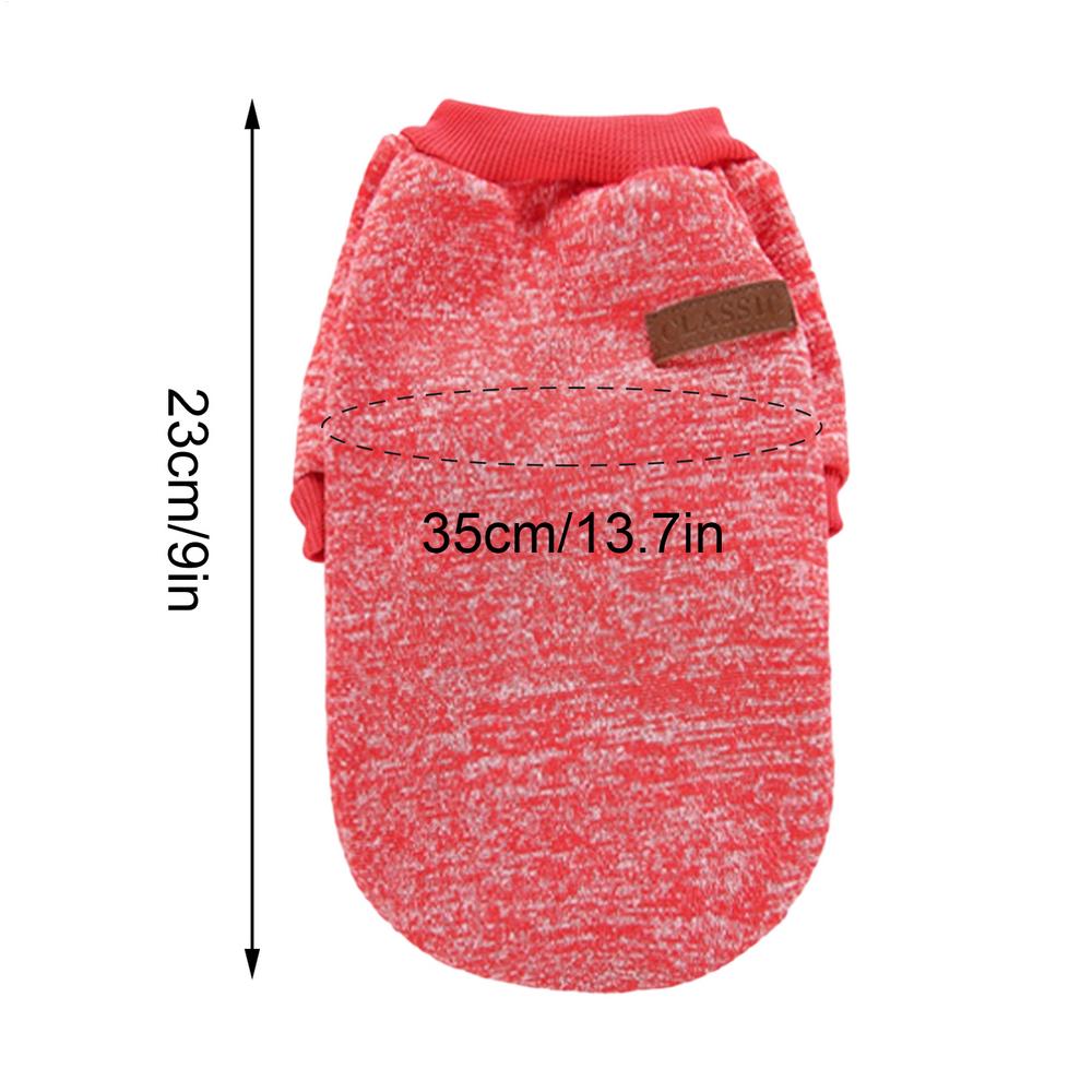 

Small Dog Sweater Puppy Fleece Sweater Clothes Fall Pet Sweatshirt For Winter Fall Walking Running Camping Wedding Shopping красный