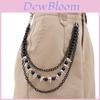 Hip Hop Metal Waist Chain With Multilayer Beads For Men And Women Summer Fashion