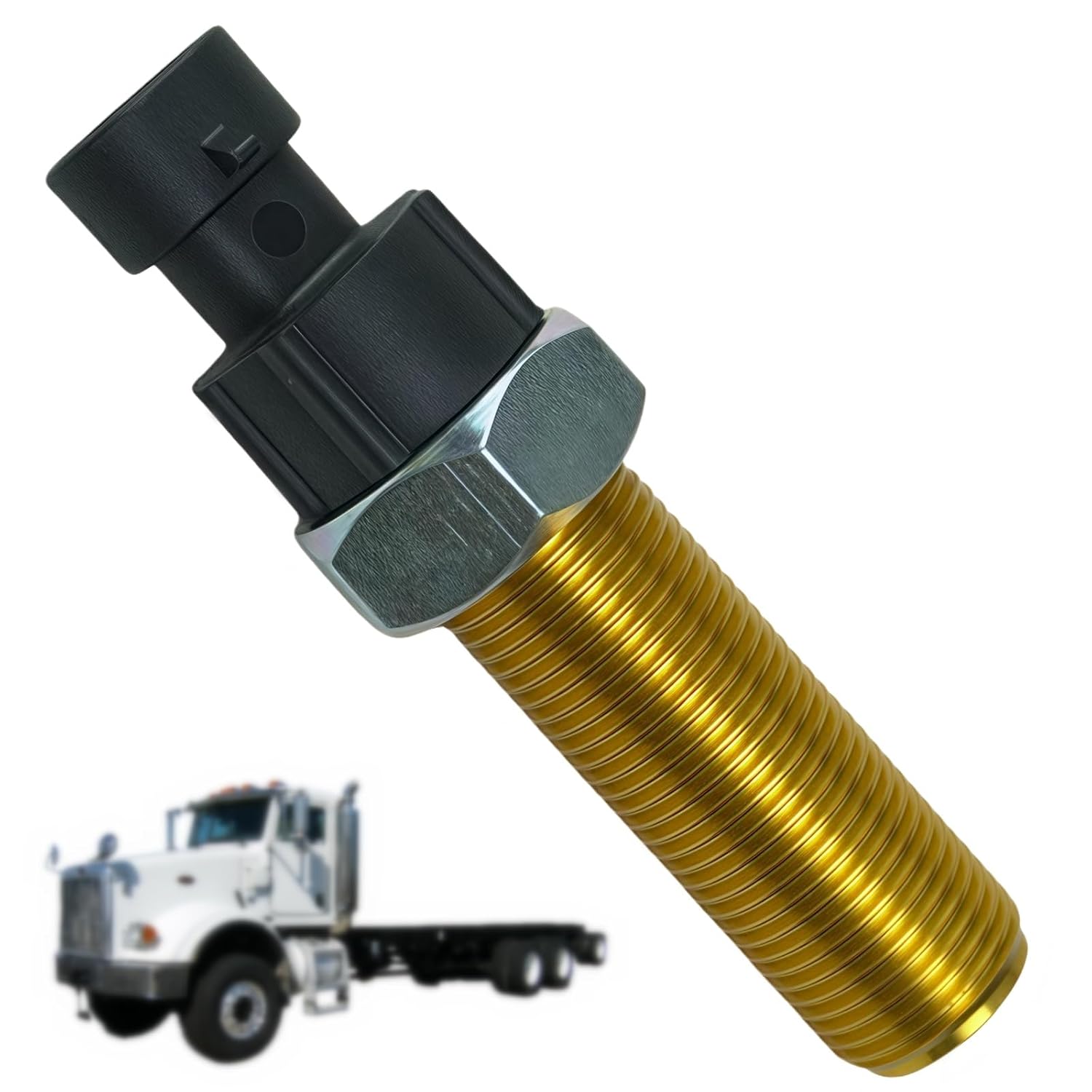 

Q21-6005 2-Pin Speed Sensor,Replaces Q216005 577.75500 505-5406,Compatible with 1995-2010 Peterbilt 357 359 362 365 377 378 379 T800 W900