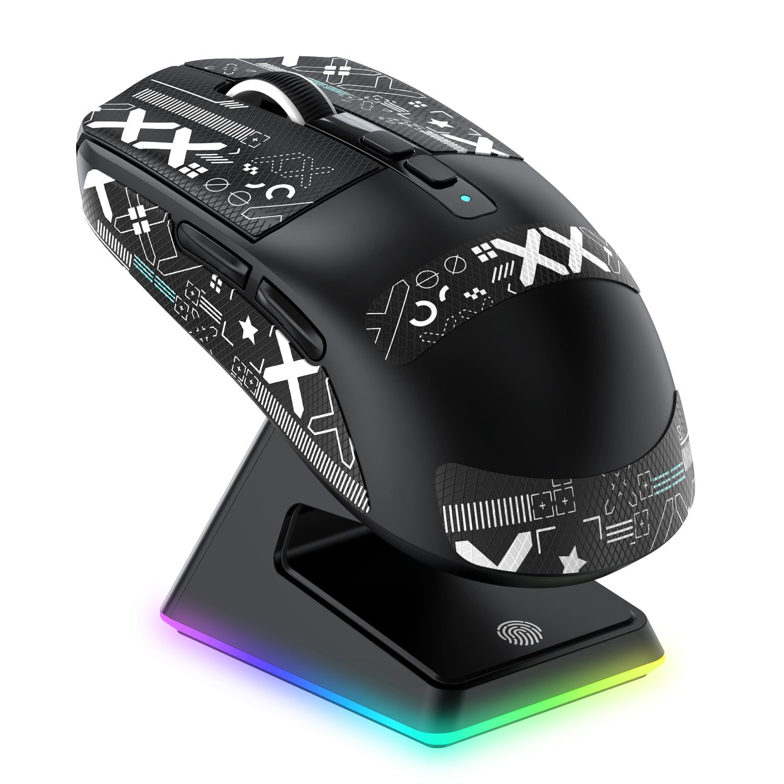 

x ATTACK SHARK X6 Wireless Gaming Lightweight Wireless Gaming Mouse with PAW3395 26000 Magnet Charging Fast X6 200 Hours Battery FPS A.JAZZ Mouse,