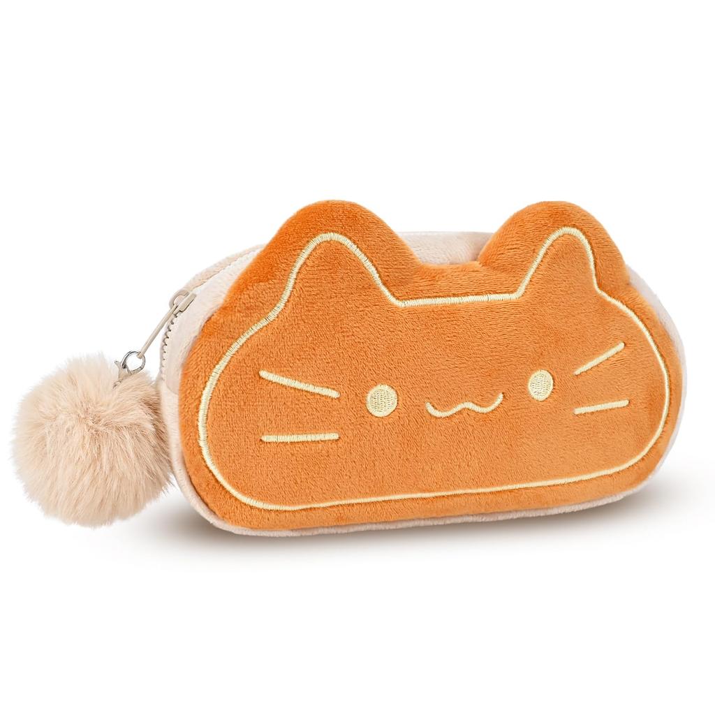 Newseego Small Cosmetic Cute Makeup Pouch for Large Cute and Stylish Storage Gadget Travel Cat Print Pouch, Women, Capacity, Pouch, Case, Portable,