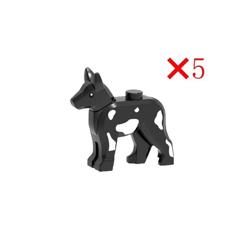 Animals Cute Sheep Goat Cow Pig Dog Chicken Livestock Figures MOC Building Blocks Toys for Children Gifts DIY Toy Animal Part