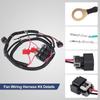 Dual Electric Fan Upgrade Wiring Harness Kit Compatible with Chevy GMC GM Truck SUV 1999 2000 2001 2002 2003 2004 2005 2006 ECU Control, Electric
