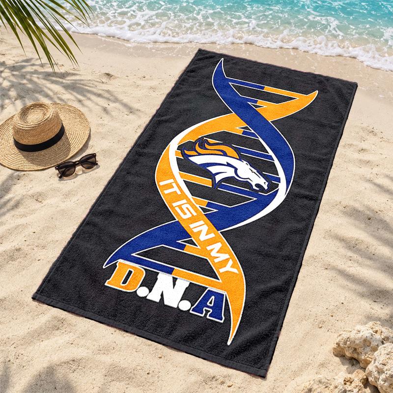 Denver Broncos Microfiber Beach Towel Quick Dry Sand Free Lightweight Beach Towels for Travel Swimming Camping