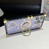 For iPhone 16 Pro Max Case with Kickstand Four Leaf Clover Pattern Electroplating TPU + PC Phone Cover