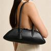 Bolsa de Ombro de Marca Estilosa Versátil Bolsa de Axila Feminina Bolsa de Mão de Luxo de Alta Qualidade Cor Sólida Minimalista Bolsa de Bowling