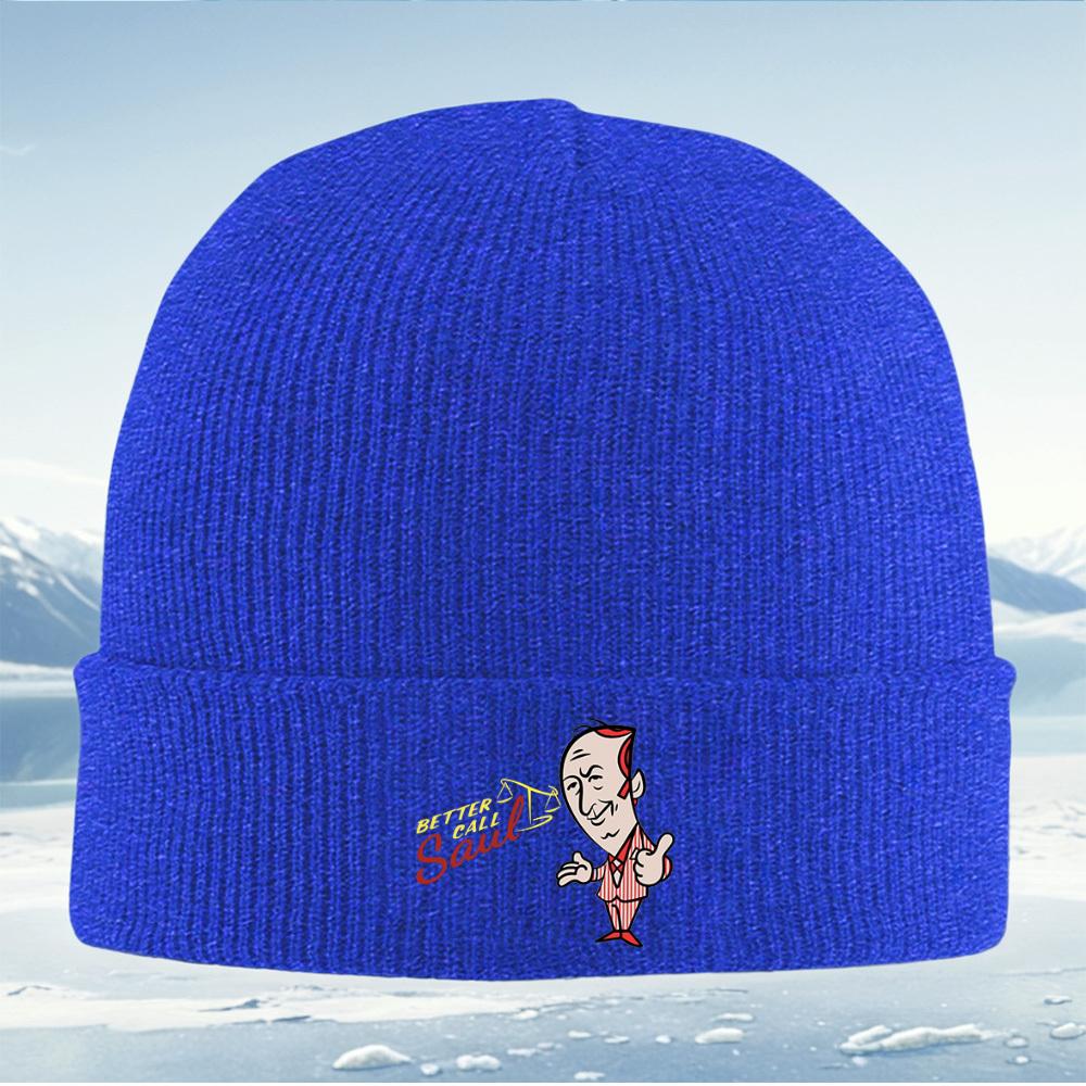 Cartoon Saul Goodman scales smile suit Men Women Unisex Knitted Hat Beanie Pullover Cap Winter Thermal Warm Christmas Outdoor Cy