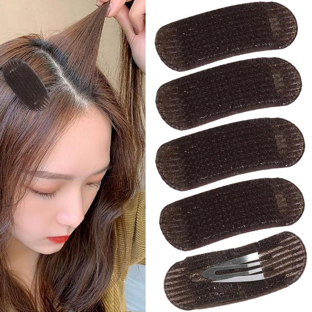 Set of Invisible Fluffy Hair Clips - Volumizing Hair Roots, DIY Styling, Easy To Use, Solid Color, Cute Oblong Shape - Perf