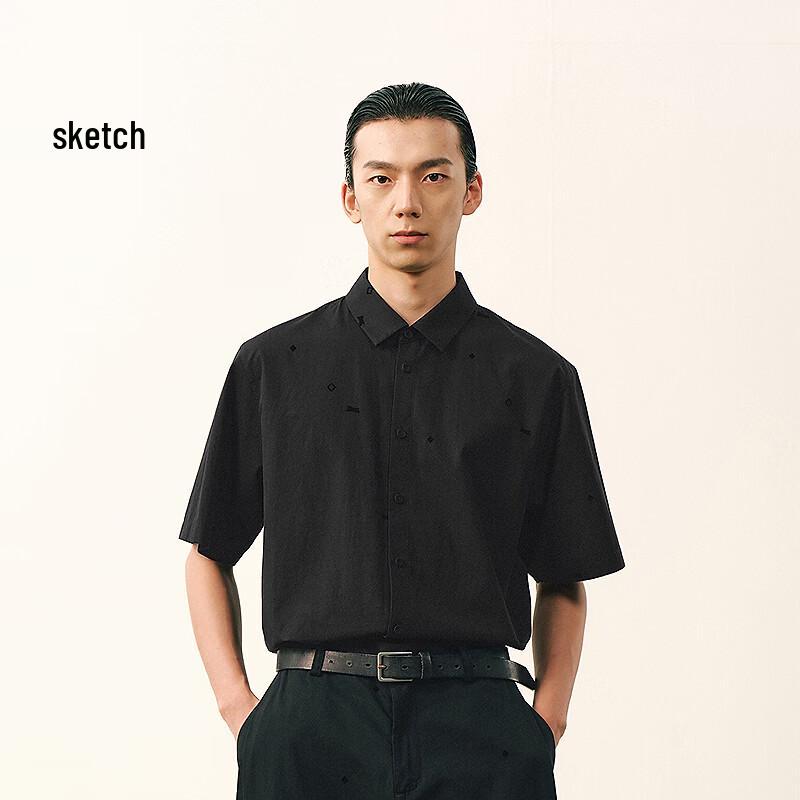 

Men s Casual Loose Short-Sleeve Shirt L