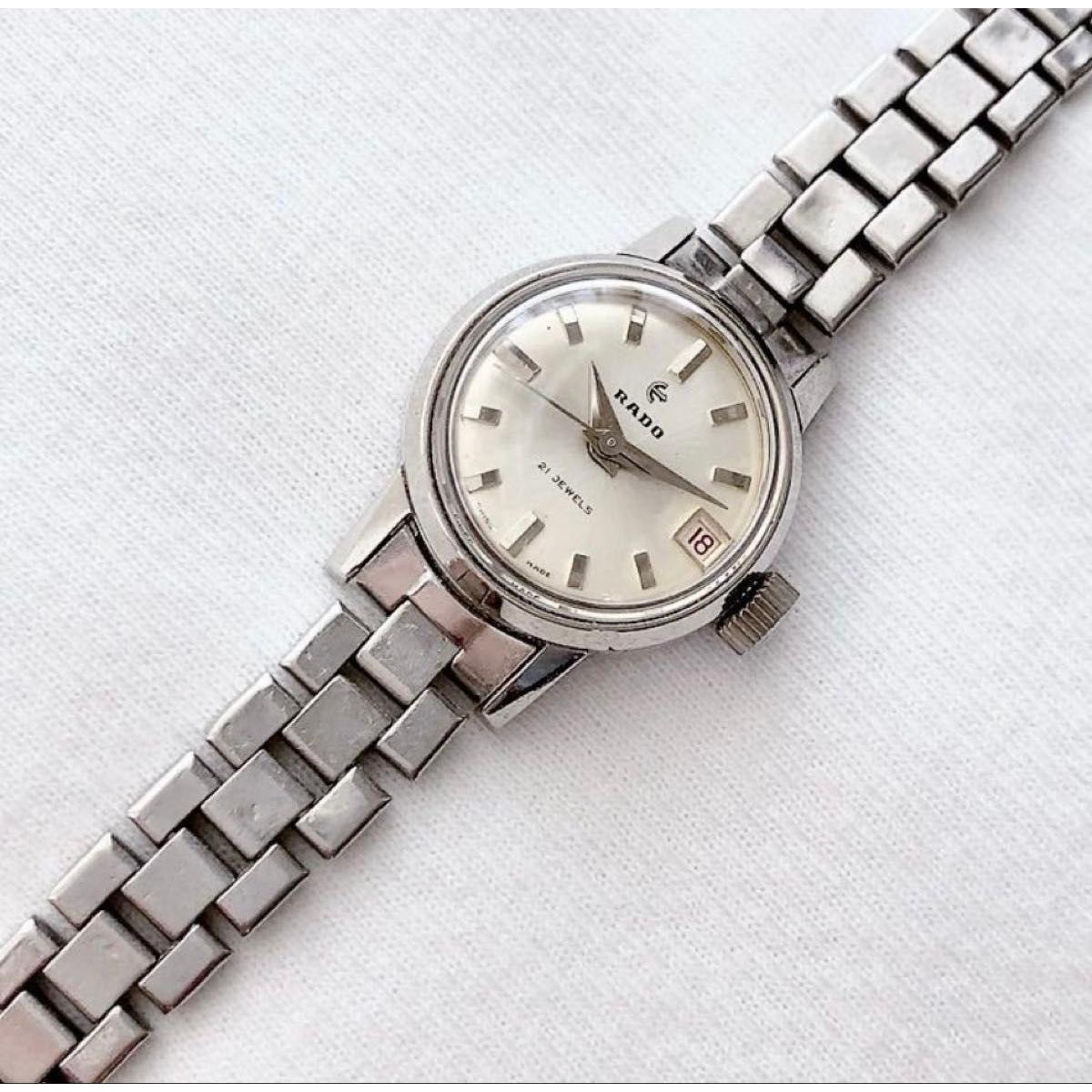 Used RADO 21 jewel ladies hand-wound watch working item vintage