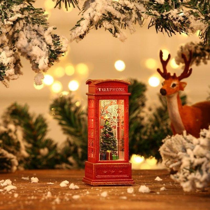 Christmas micro landscape mini luminous small house tabletop ornament Christmas tree ornament children's small gift