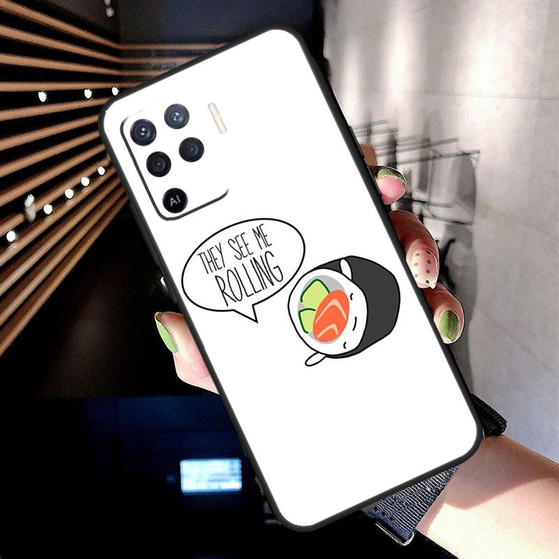 Sushi Lebensmittel Hülle Für Oppo A38 A18 A78 A98 A58 A60 A80 A40 A96 A76 A16 A94 A74 A54 A15 A17 A57 A77 A5 Pro