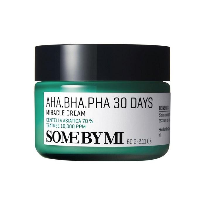 SOME BY MI AHA BHA PHA 30 Days Miracle Cream – Soothing & Skin Barrier Repair Moisturiser, Korean