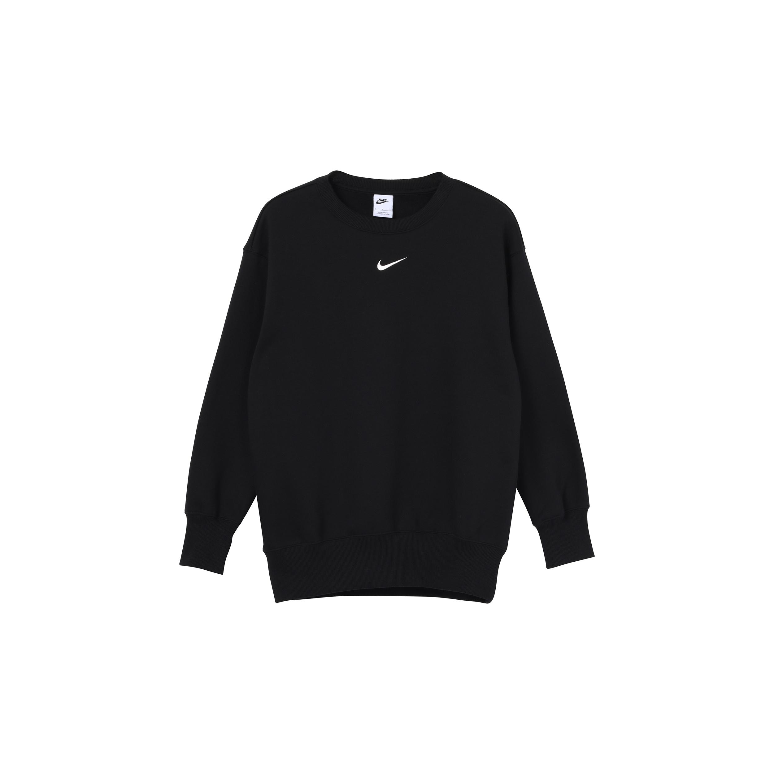 (WMNS) Nike Sportswear Phoenix Fleece Wide Fit Crew Neck Sweatshirt Black Women s DQ5734-010 XS