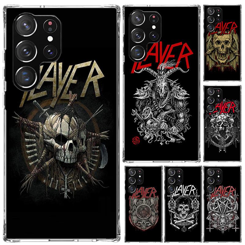 Slayer Heavy Metal Rock Band Phone Case for Samsung Galaxy S26 S24 S23 Ultra S25 Edge S22 S21 Plus S20 FE + Soft Print Shell Fun