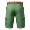Pantaloncini Cargo Casual da Uomo Multi Tasche con Ricamo e Stampa Bandiera Tessuto Leggero Resistente Adatti per Attività all'Aperto