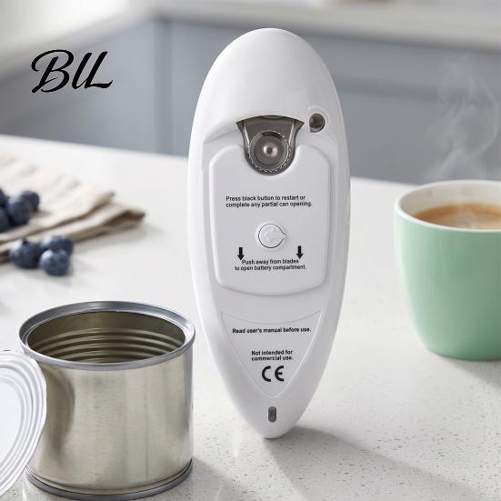 Automatic Electric Can Opener Opener, One-Button Kitchen Tool for Cans Hands Free Gadget And Bottles, Compact Handy with Sharp Safe Cutter Food