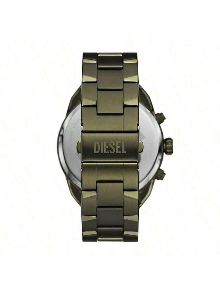 Diesel Gold Black Dial Stainless Steel Strap Men's Quartz Movement DZ4670
