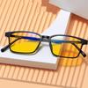Ultralight TR90 Sports Sunglasses Unisex Blue Light Blocking Night Vision Glasses Vintage Square Sun Goggles