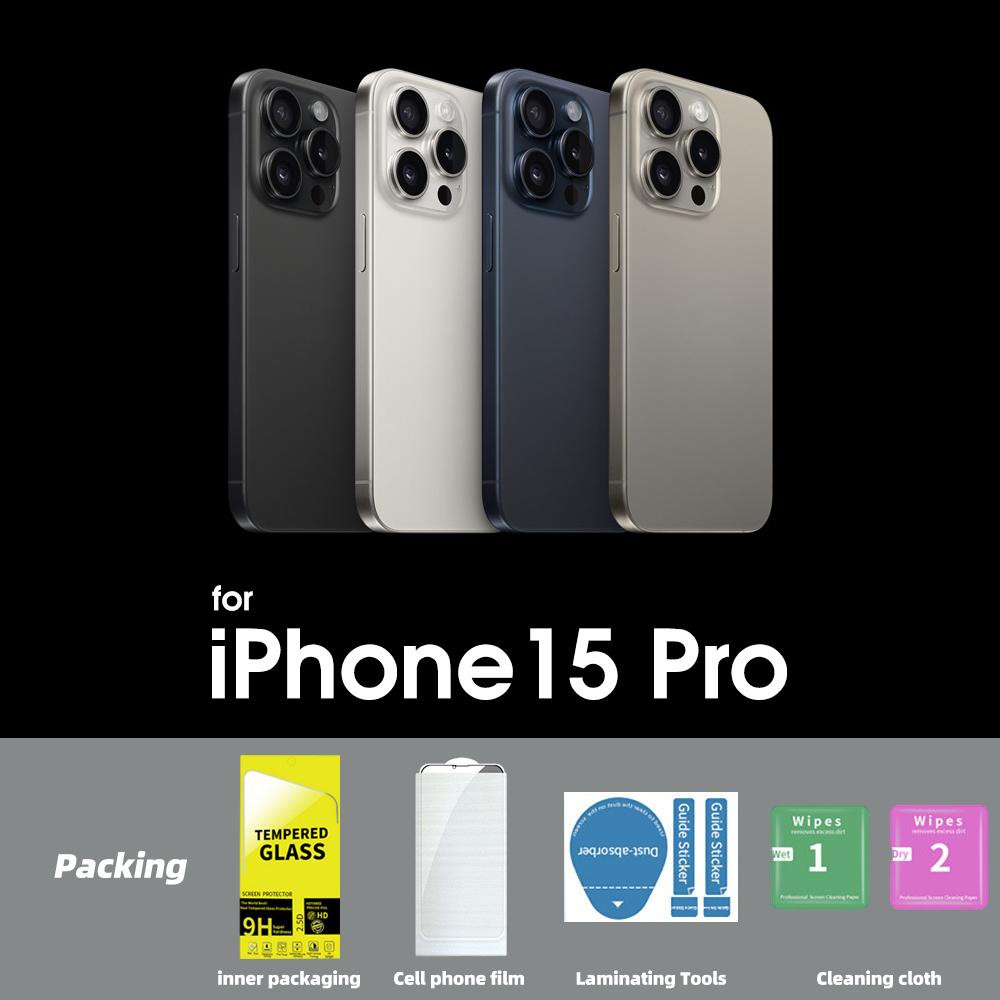 Fonken Privacy Screen Protector for iPhone 15Plus/15/15 Pro/15 Pro Max 30 Degree Anti-peep Tempered Glass Film