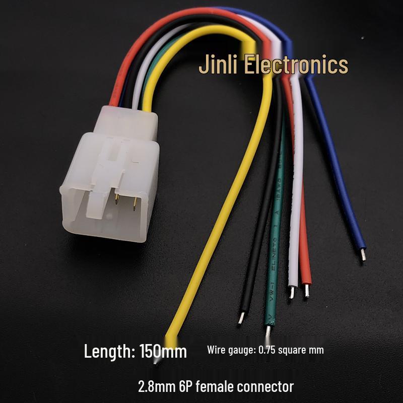 Electric Vehicle Handlebar Controller Connector: 2/3/4 Wire 2.8 Model Male/Female Plug