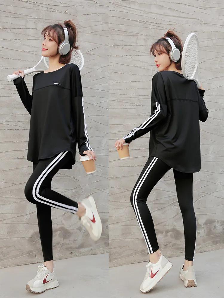 Women's Quick-Dry Autumn/Winter Running and Yoga Set for Outdoor Training
