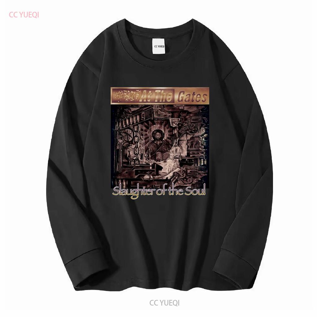 At the Gates Slaughter of Soul Rare Death Metal Band T Shirt L vintage Washed Stylish fashion designer clothes Breathable