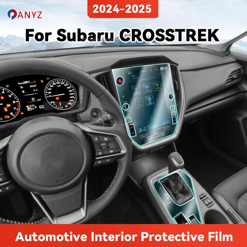 TPU For SUBARU CROSSTREK 2024 2025 Transparent Protective TPU Film Car Interior Central Control Navigation Panel Accessories