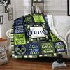 Tennisthemed Customize Your Name Home Blanket S Soft Cozy Lightweight For All Seasons Perfect For Picnics Sofas Offices Beds Living Rooms And Gifts