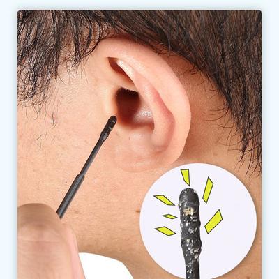 20 Teile/beutel Tragbare Einweg Klebrige Ohr Tupfer Pick Spirale Tipps Wachs Entfernung Remover Tool Kit Reiniger Stick Tool