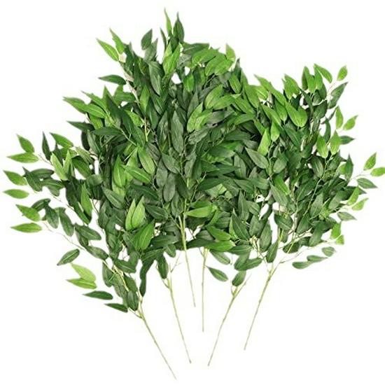 Artificial Date Leaf Green Plant for Indoor Decoration – Fake Flower Ornament for Wedding Bouquets and Accessories