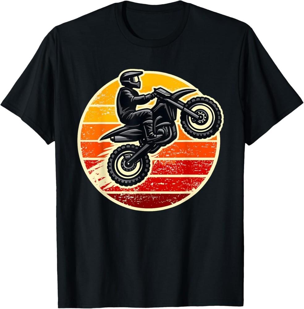 Dirt Bike Sunset Motocross Men s Women s T‑Shirt S