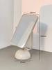 Stylish 360° Rotatable Khaki Square Tabletop Makeup Mirror