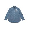 Palace Camisa de Mezclilla Casual de Manga Larga con Estampado de Logo Unisex Tops Azul P21EVSHT001