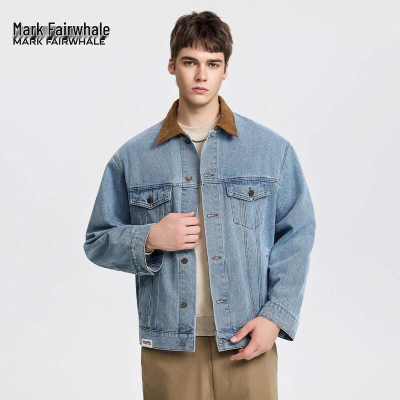 Mark Fairwhale Herren Retro Distressed Jeansjacke