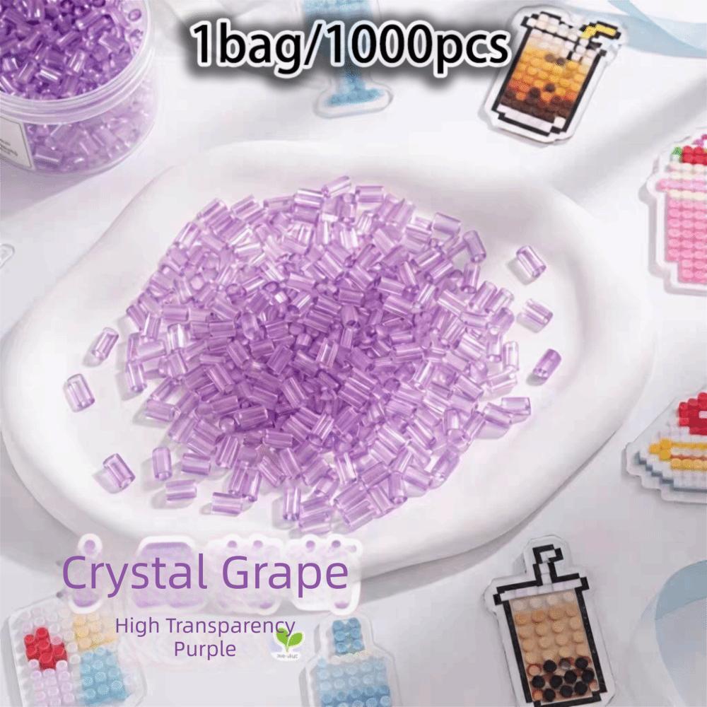 New High-Transparency Handmade DIY Perler Beads Heat Press Handmade Transparent Perler Beads 2.6mm Glass-Colored Perler Bead