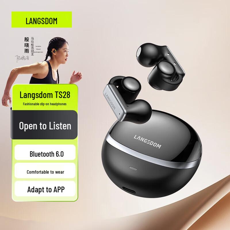 Lanston TS28 Ear-Clip Open-Ear Bluetooth Headphones