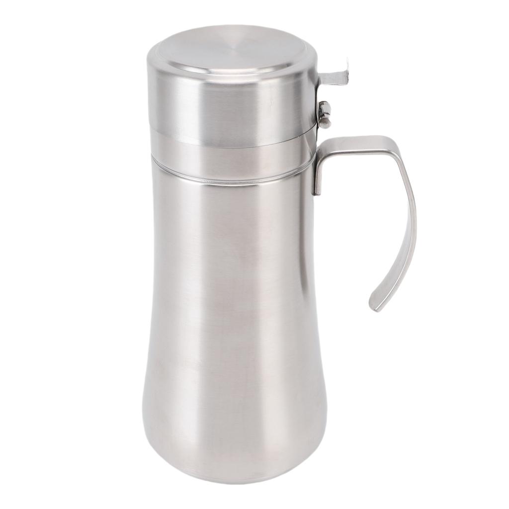 Stainless Steel Olive Oil Dispenser Bottle Vinegar Can Pot Leakproof Oil Container with Lid for Kitchen Cooking BBQ