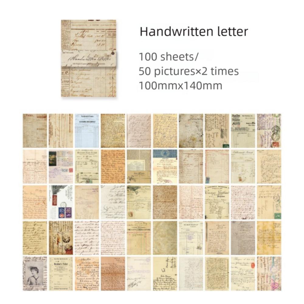 100pcs DIY Scrapbooking Message Material Paper with Creative Flower Decorative 8 Styles Memo Pad Background Paper Diary Album
