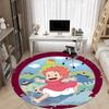 Ponyo Office Round Area Rug, Indoor Mat Suitable For Office,Bedroom Living Room Home Decor, Room Deco A0908179