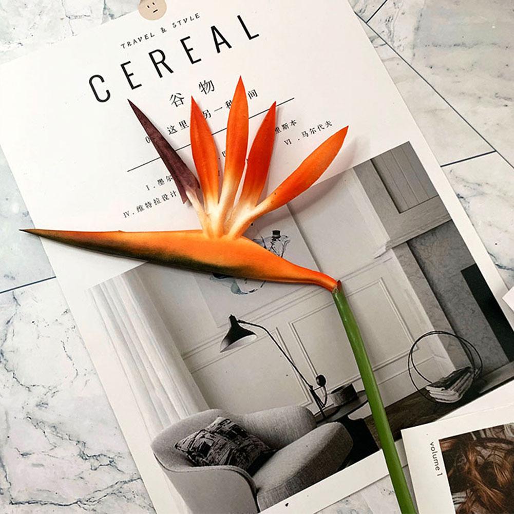 Artificial Flower Bird Of Paradise Fake Plant Silk Strelitzia Reginae Home Decor Dried Flowers Hot Room Decor Home Accessories