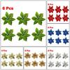 Sparkling Christmas 22cm Poinsettia Flower Tree Hanging Xmas Decoration