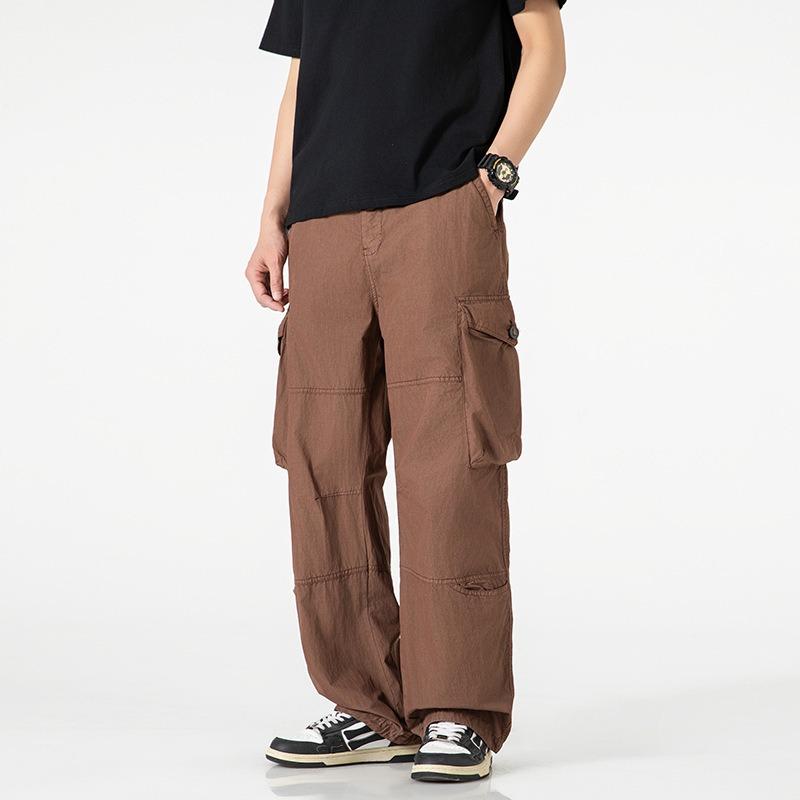 Men's overalls casual loose trousers summer new pants men's trendy brand high-end men's clothing