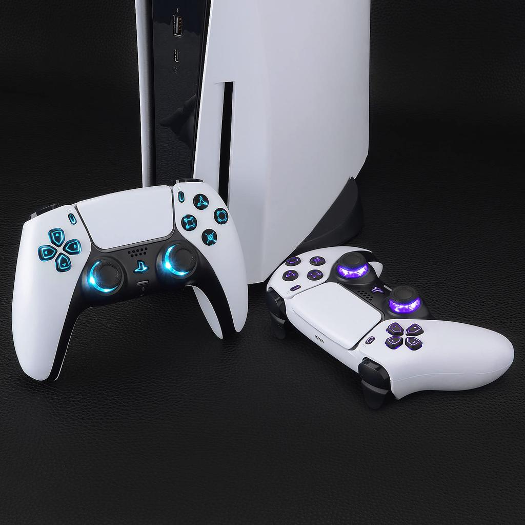 This is not a but an eXtremeRate DTF V3 LED Kit for the PS5 controllers and featuring multicolored illumination for the share and home face