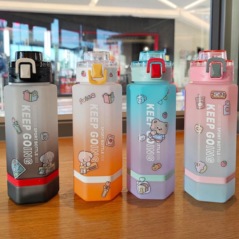 700ml Hexagonal Plastic Cup With Locking Mechanism And Convenient Carry Handle Gradient Colors Available