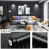 60cm*10m Thickened PVC Self-Adhesive Waterproof Plants Flowers Patterned Wallpaper DIY Furniture Renovation Home Decor Wall Sticker