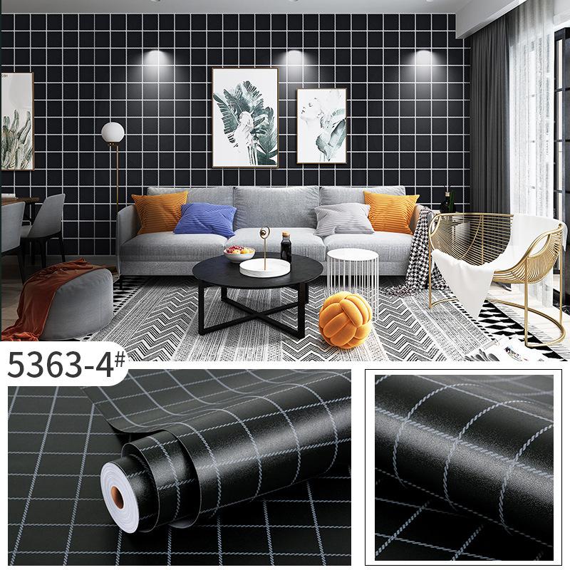 60cm*10m Thickened PVC Self-Adhesive Waterproof Plants Flowers Patterned Wallpaper DIY Furniture Renovation Home Decor Wall Sticker